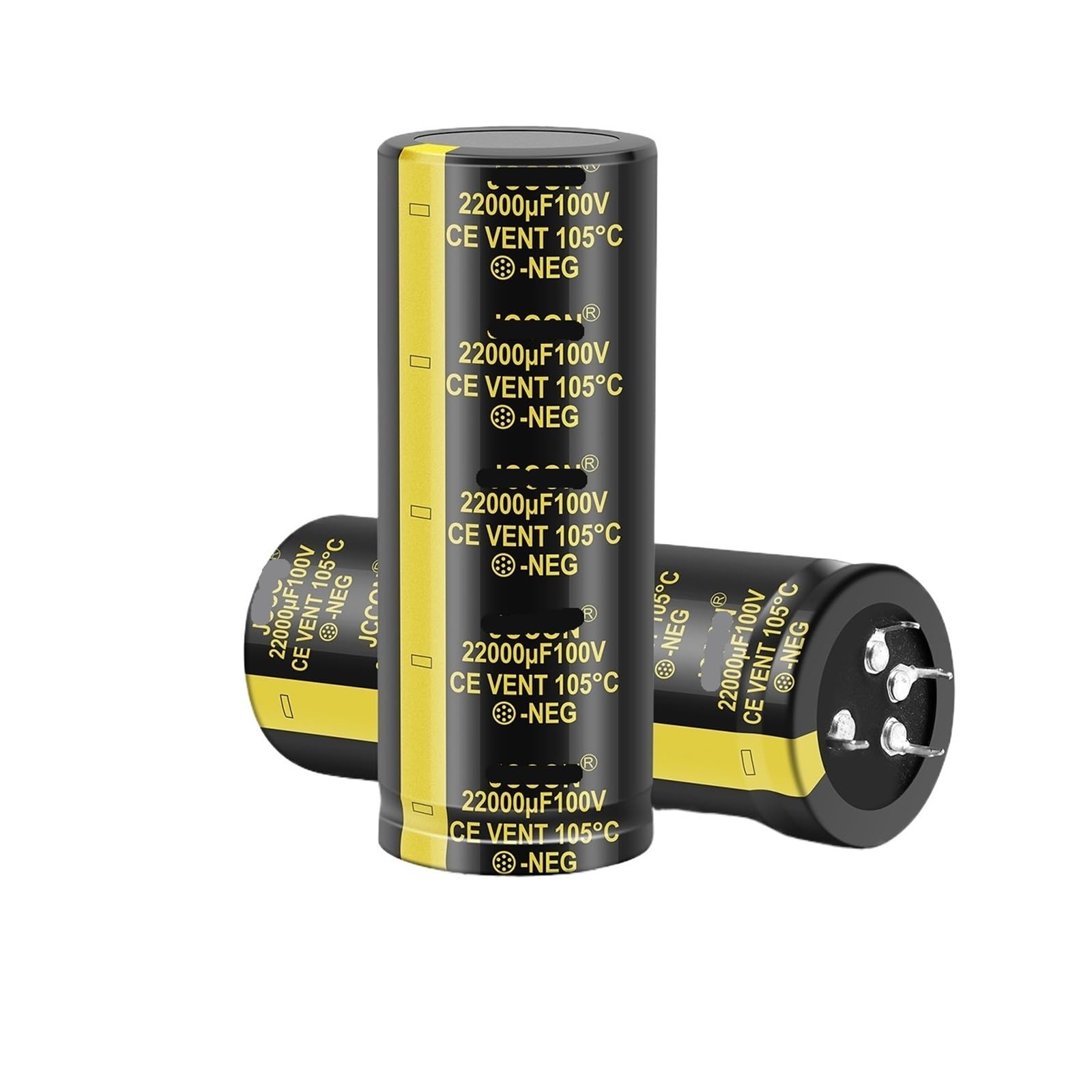 Condensateurs 22000uF 100V pour éliminer les bruits de fond de votre amplificateur