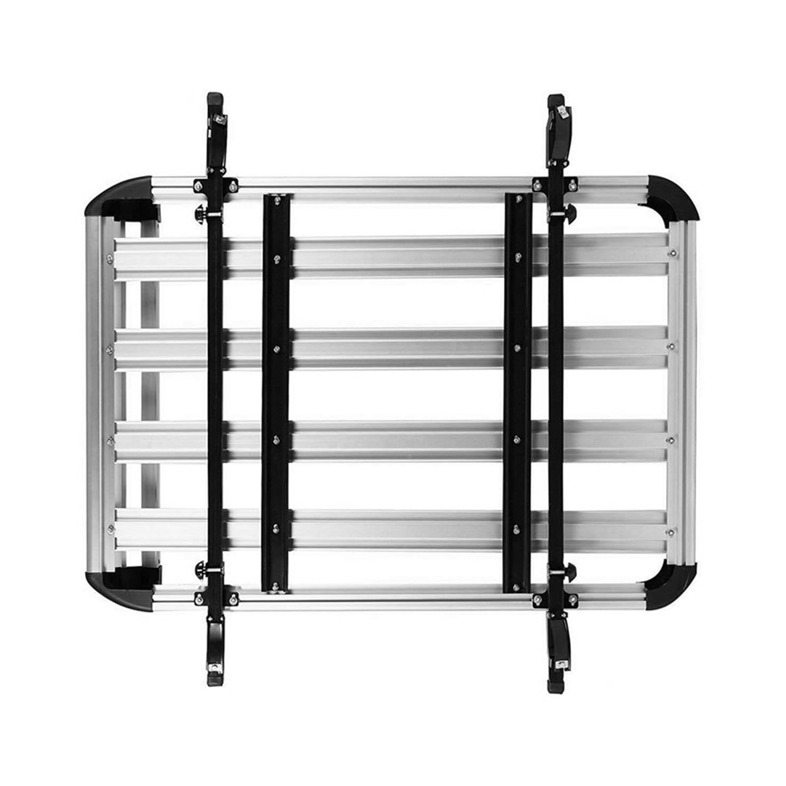 Barras transversales de aluminio 127x90cm para techo de coche SUV 8