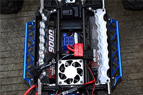 Miniatura 4 de Sendero lateral de aluminio para Traxxas 15 X Maxx 6S  X Maxx 8S  XRT 8S Monster Truck mejoras - Juego de 2 piezas rojo