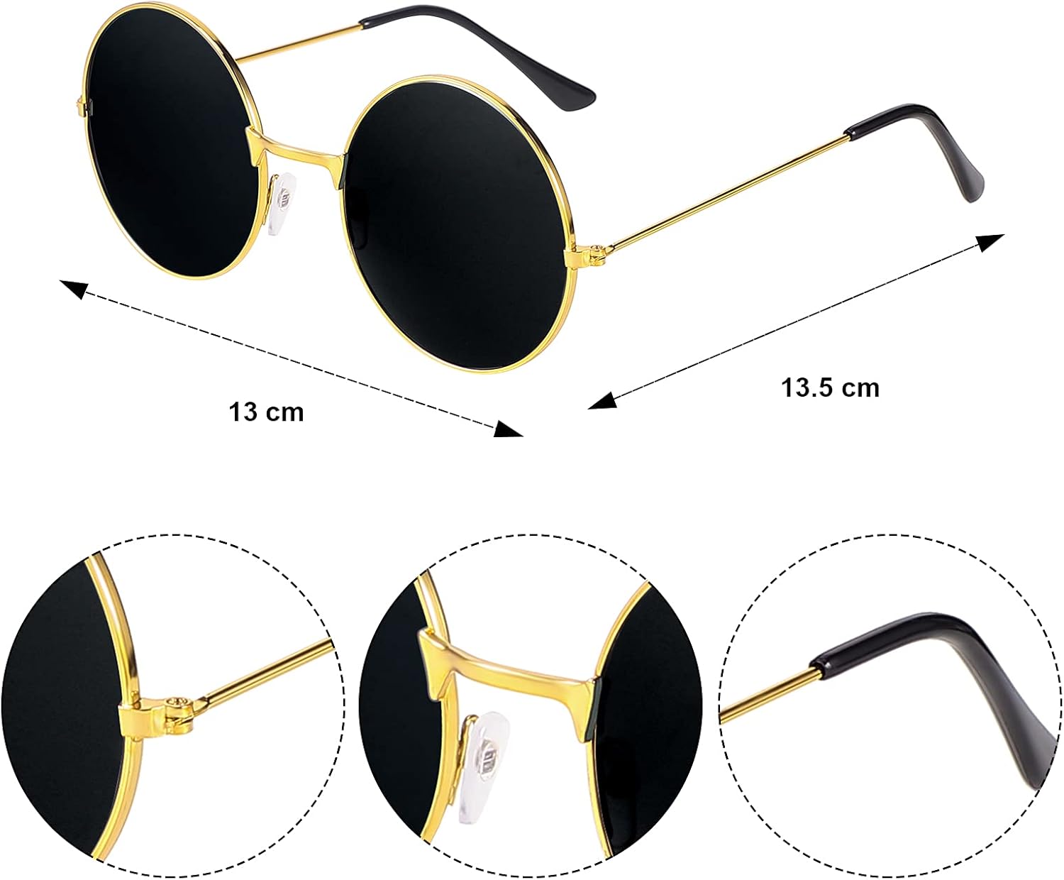 meekoo 80s/90s Hip Hop Costume Kit Cool Rapper Outfits for Men Women Bucket Hat Accessory Outfit Cosplay for Carnival Party - Image 4