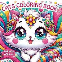 Cats Coloring book: 45 Cute Jumbo and simple to color Kitten designs for kids boy and girls ages 4-8 B0CYH7RY3F Book Cover