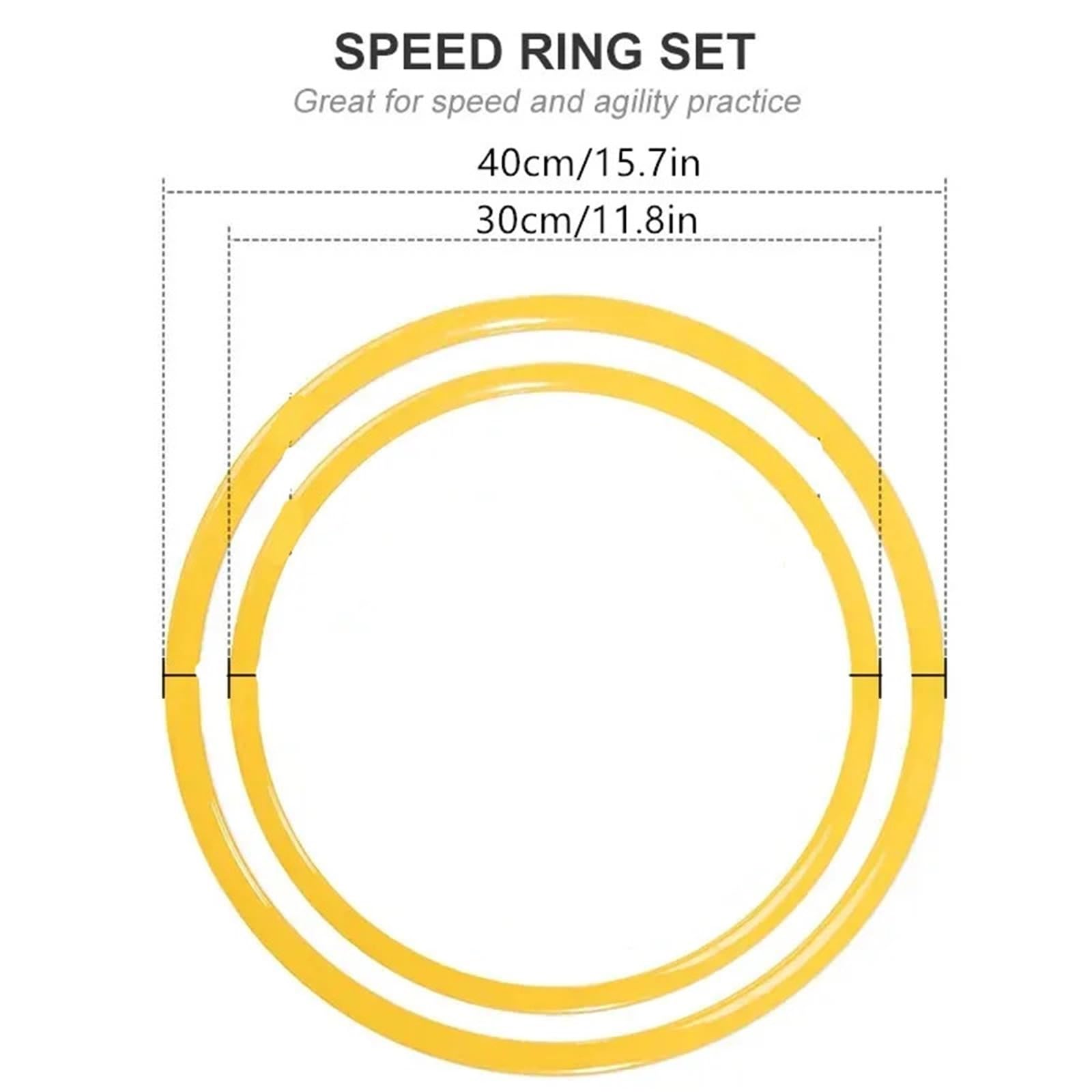 Anelli di Agilità 5/12 Pezzi Anelli for Allenamento di agilità for velocità e Portatili for Calcio per Lo Sport