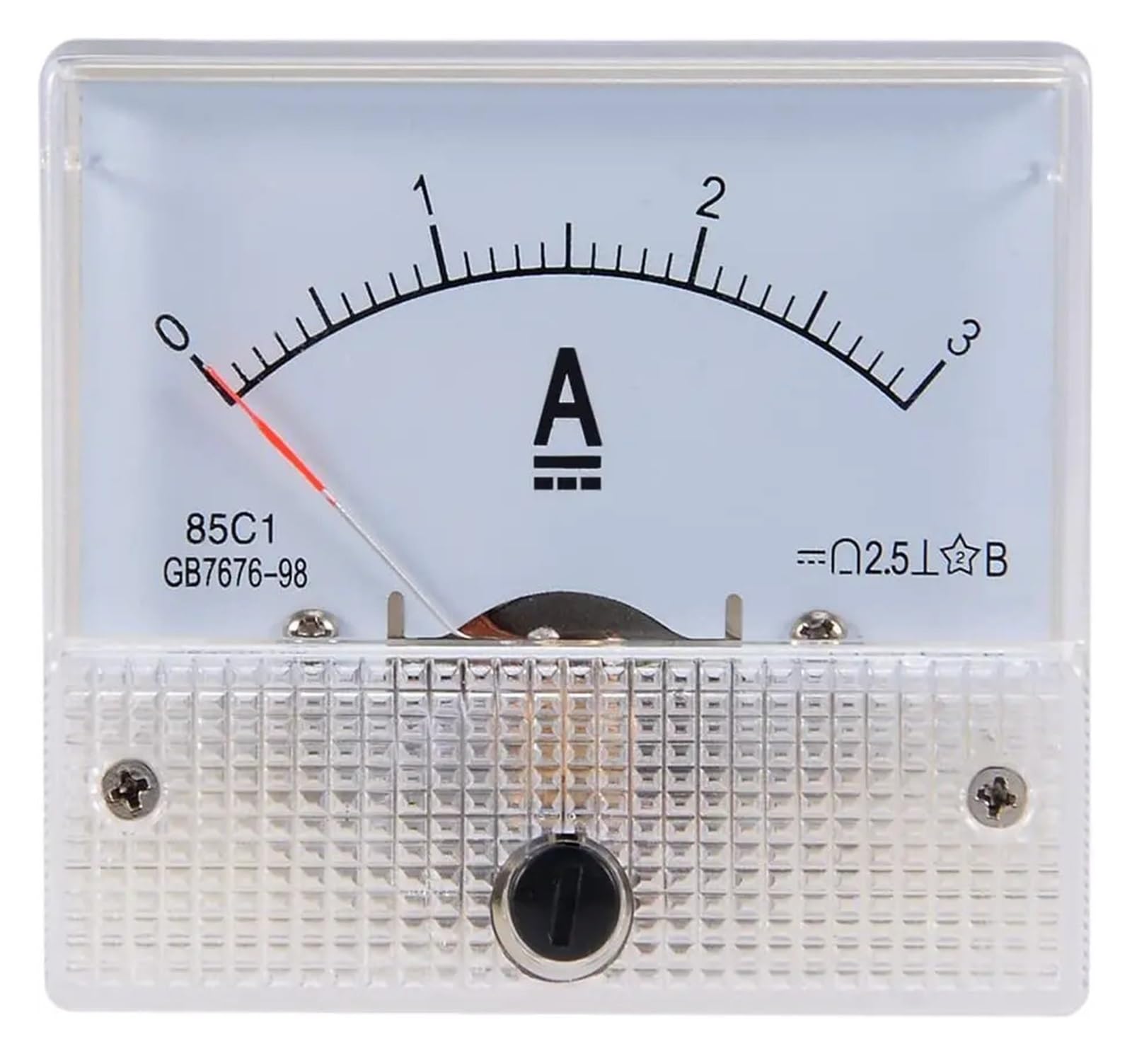 85C1 Misuratore di corrente analogico da pannello DC 1A2A3A5A10A20A30A 50A 100A Amperometro for test di circuiti Carica Ampere Tester(10A)