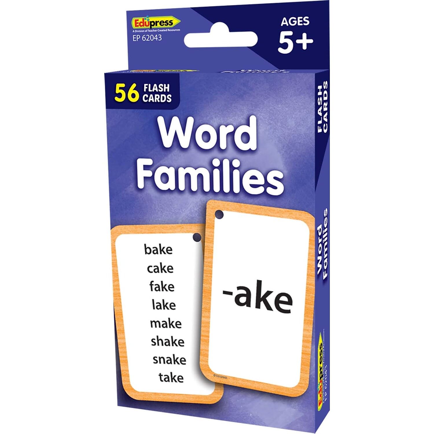 Teacher Created Resources Word Families Flash Cards (EP62043)