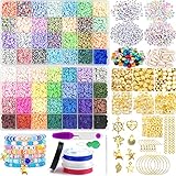 Das komplette Tonperlen Kit ist perfekt für DIY Armbänder, Ohrringe, Halsketten, Fußkettchen, Telefonketten, Schlüsselanhänger und viele Ornamente. Es kann auch für Heimdekoration, Kunstarbeiten, Kleidungsdesign, Handyschlaufe, Geldbörsendekoration usw. verwendet werden. Genießen Sie Ihren DIY-Spaß, geben Sie Ihrer Kreativität volles Spiel, machen Sie Ihre eigenen einzigartigen und sinnvollen Arbeiten.