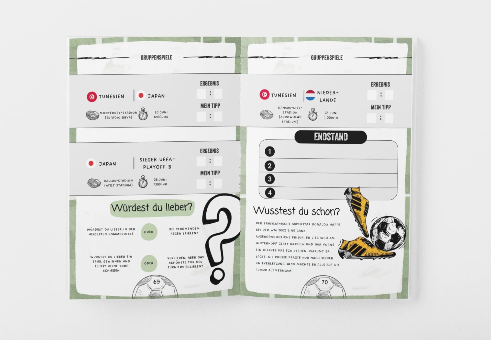Fußball WM 2026 – Das große Mitmachbuch für Kinder: Mit Spielplänen zum Ausfüllen, spannenden Rätseln, Fakten zu Teams & Stars | Das perfekte Fußballbuch zur Weltmeisterschaft 2026 - 4