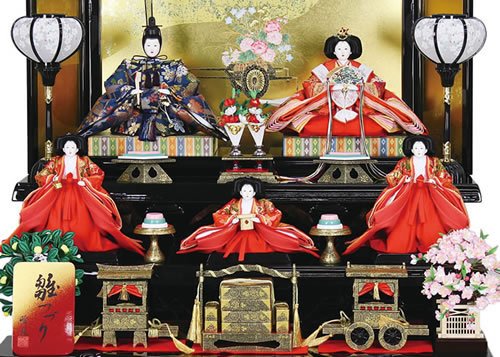 雛人形　5段飾り 雛人形七段飾り105cm幅 十番十五人 – 寿鳳人形の東芸