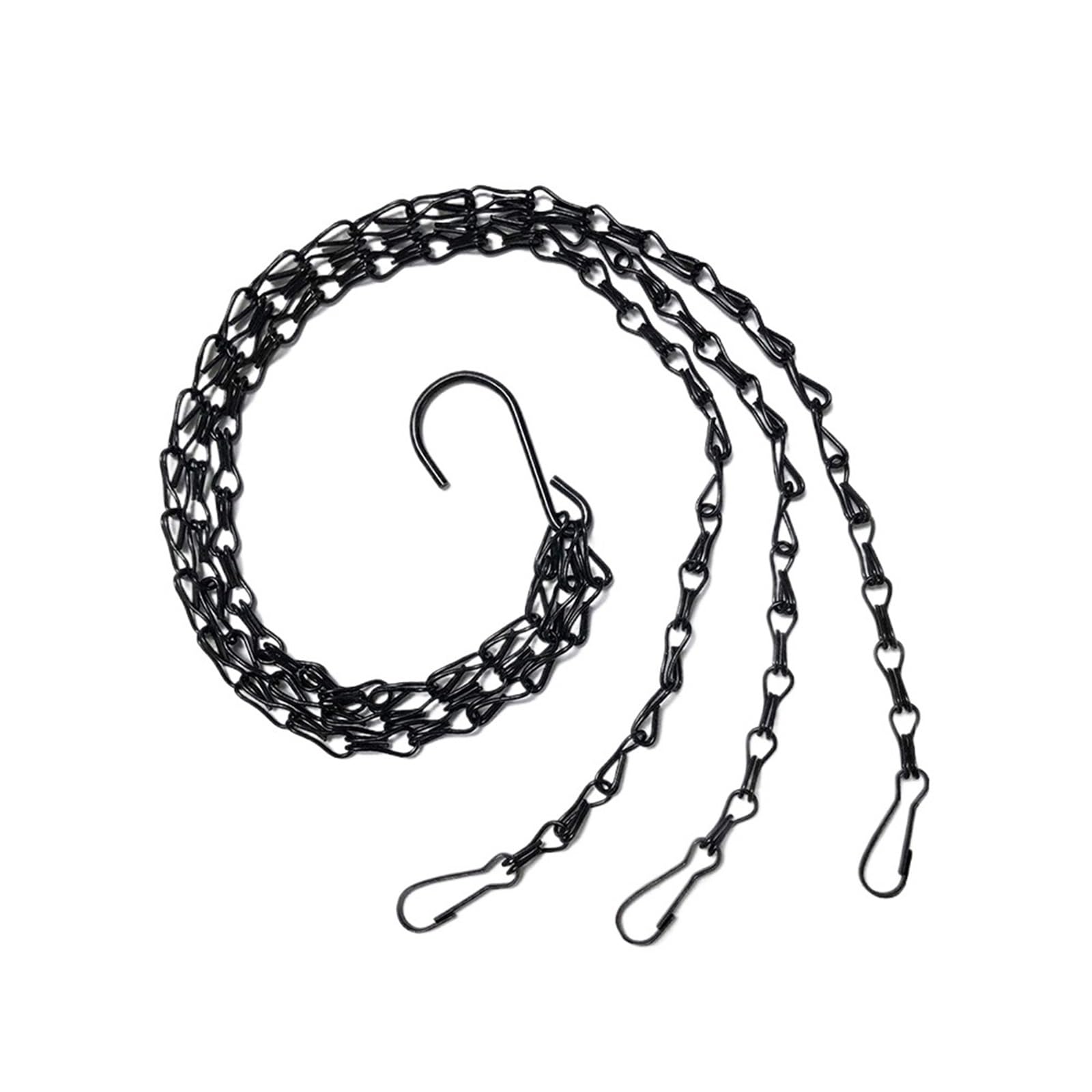 WUYXTO 4 Pcs Planter Chain Hanging Flowerpot Basket Pot Hook For Flower Pots For plant