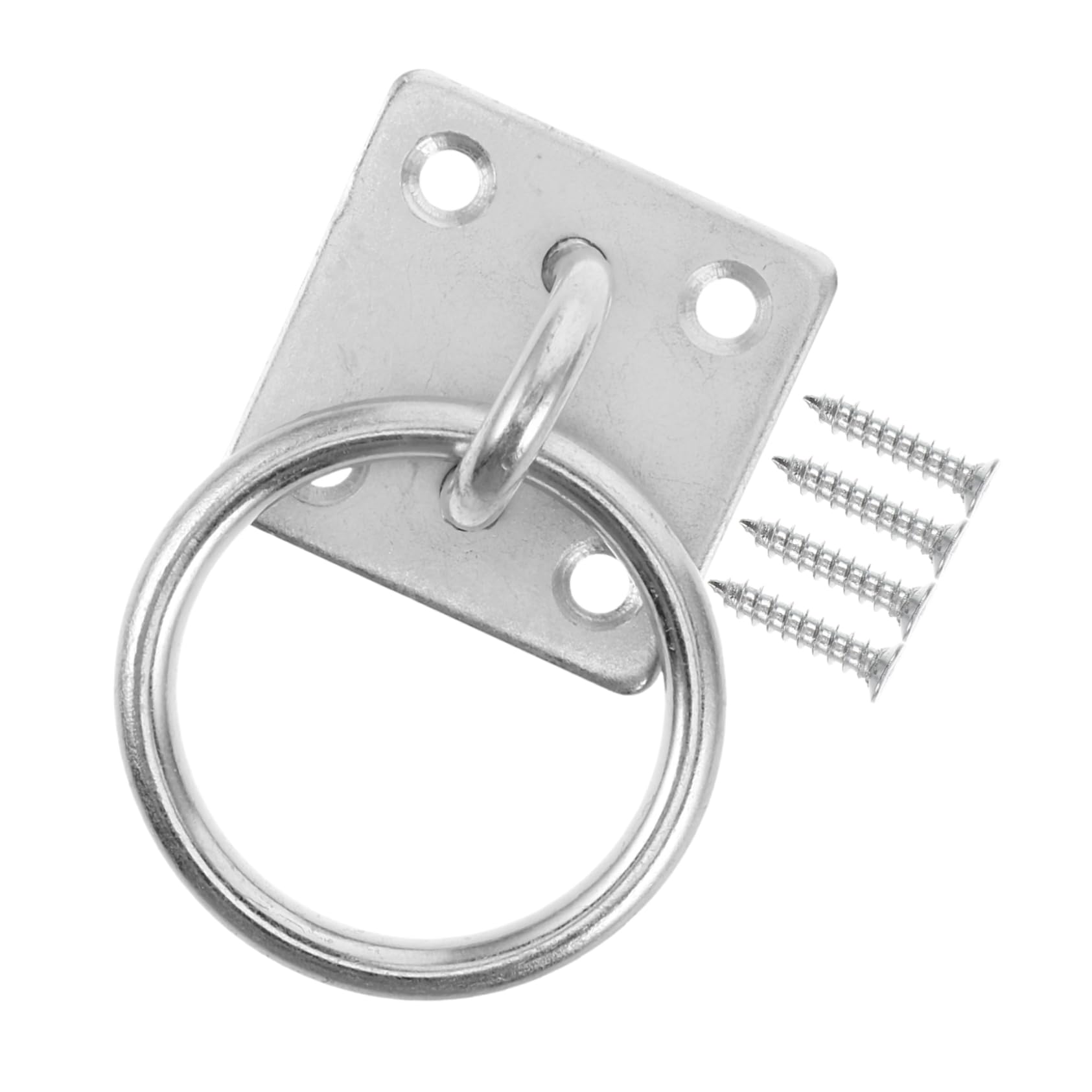 BESPORTBLE Honey Gallon Bucket Holder Horse Bucket Horse Tie Clip Bucket Hooks for Horses Tractor Bucket Hooks with Tie Down Ring Horses Bucket Holder Horse Tie Blocker Ring Iron Silver