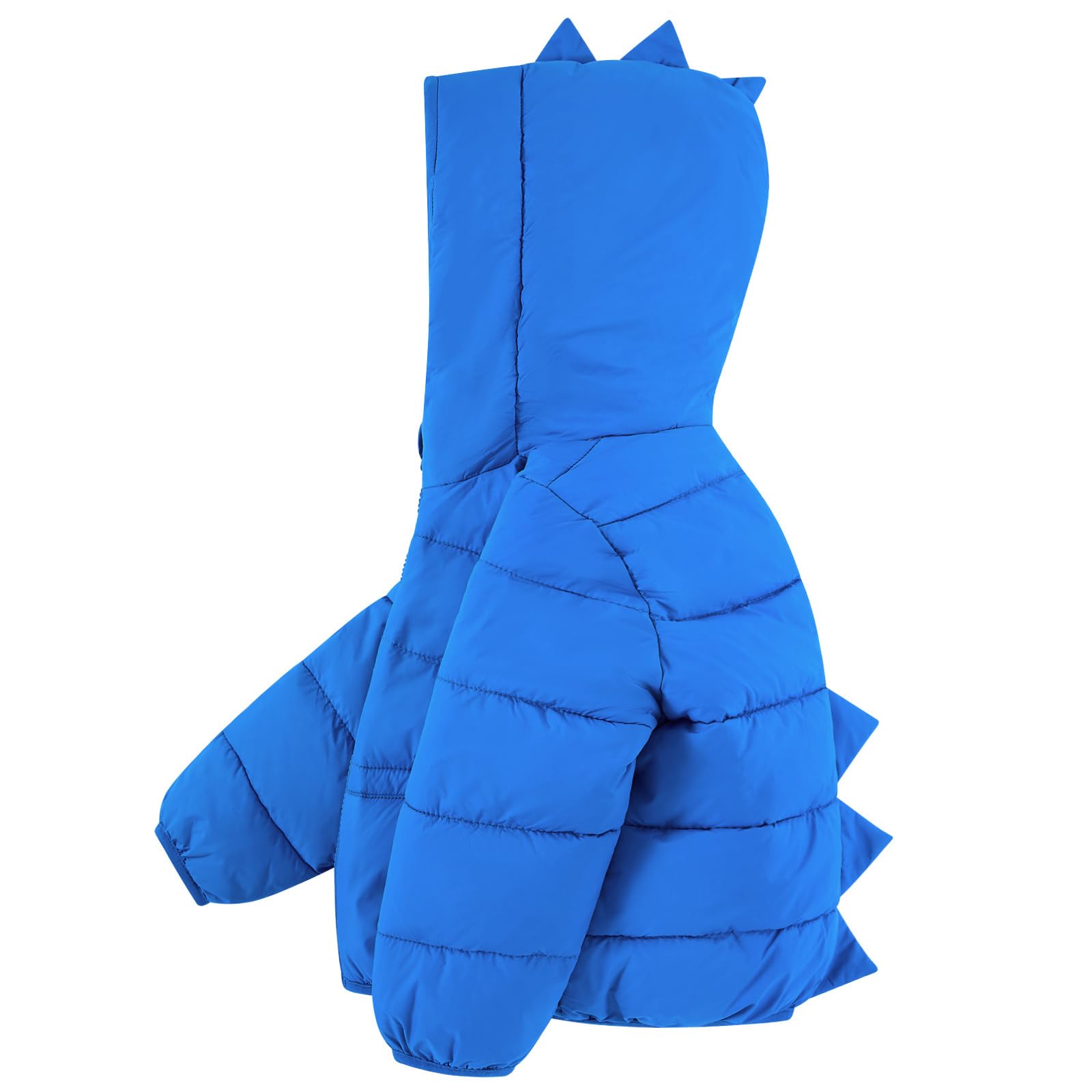 Baby Boy Girl Winter Jackets Dinosaur Hooded Coats Thermal Arctic Fleece Lining Zipper Outerwear with Two Pockets 6M-5Y