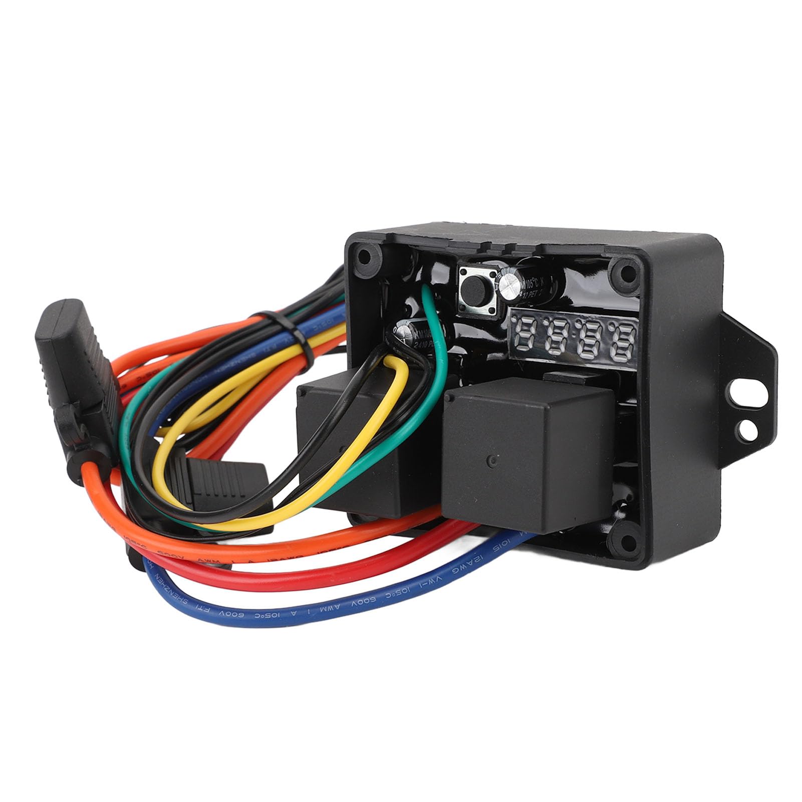 Cocoarm Kit Interruttore Termico per Ventola Elettrica Digitale, Regolatore di Temperatura a Doppio relè in Materiale ABS 104 °F a 230 °F per Sistemi di Raffreddamento a Doppia Ventola Singola