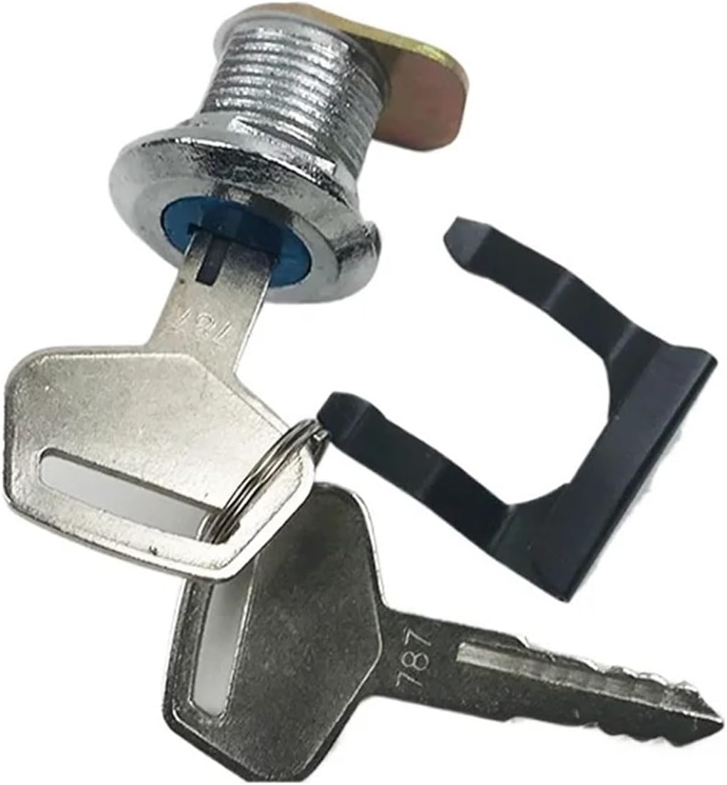 Excavator Side Door Toolbox Lock Core with Key For Komatsu PC200 210 220 240 360-6-7-8 practical(B)