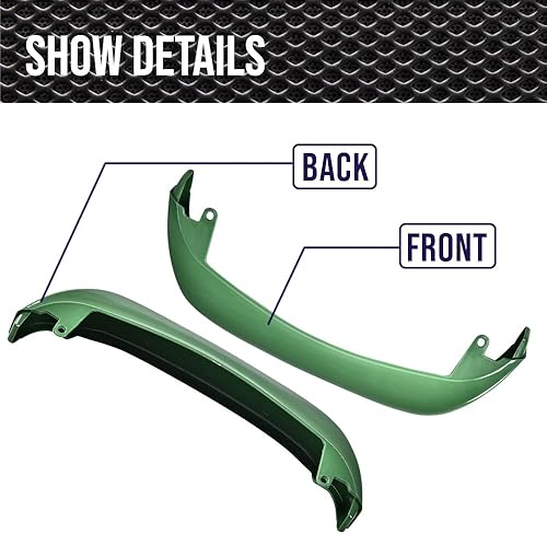 Miniatura 4 de PIT66 Parachoques delantero, compatible con John Deere GT225 GT235 GT245 GX255 LX255 LX266 LX277 LX279 LX280 LX288 y LX289, repuesto directo del