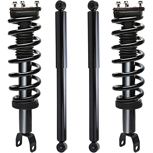 Detroit Axle - 4WD Suspension Kit for 09-10 Dodge Ram 1500, 11-18 Ram 1500, Front Struts & Coil Spring Rear Shock Absorbers 2009 2010 2011 2012 2013 2014 2015 2016 2017 2018 Replacement - 4pc Set