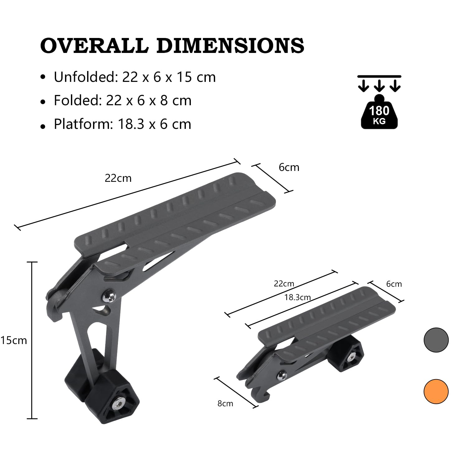 COWVIE Escalón plegable para puerta de auto: Escalón para acceso al techo del vehículo para ambos pies, Escalera para la mayoría de SUV, Camiones, Jeep, Color Negro