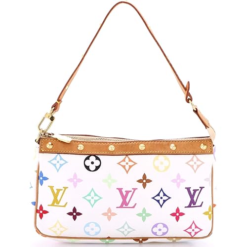 Louis Vuitton, Pre-Loved Pochette Accessoires Monogram Multicolor, White