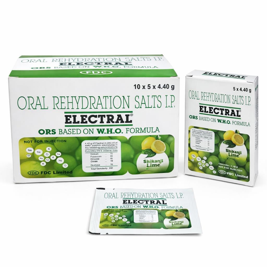 [BRSRGAAHOR7QM3QZ] ELECTRAL Oral Rehydration Salts I.P., Shikanji Lime