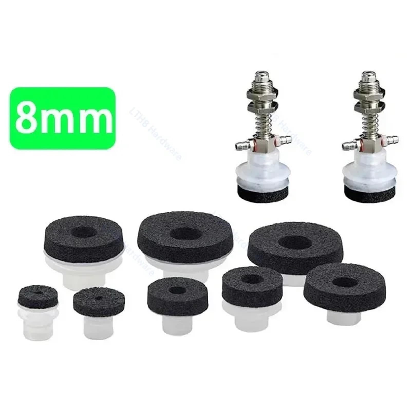 Ventouse à vide pneumatique, buse en silicone avec ventouse en éponge, trou