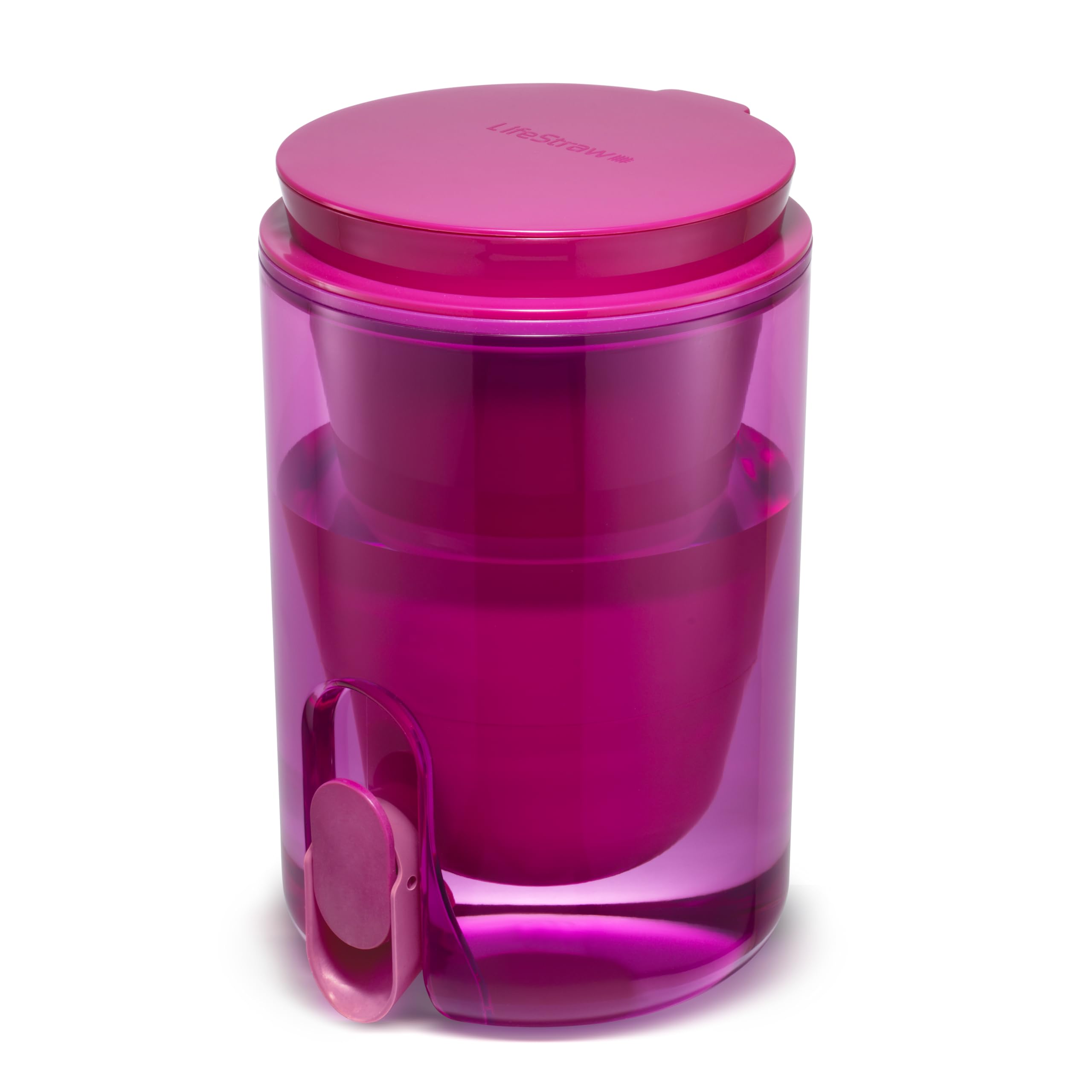 LifeStrawHome Studio Water Filter Dispenser, 10-Cup, Orchid Pink, BPA-Free Designed for Everyday Protects Against Bacteria, parasites, microplastics, PFAS, Lead, and Improves Taste