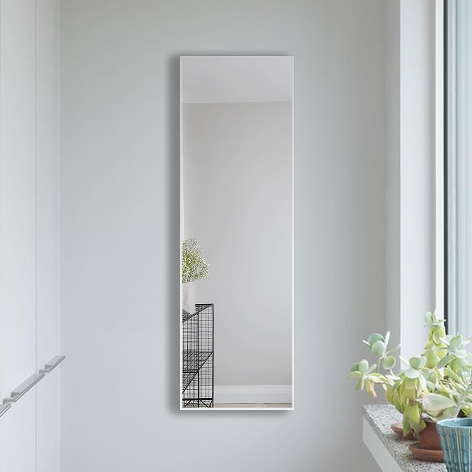 Rowjut Full Length Mirror, Wall Mounted Mirror, 29"x10