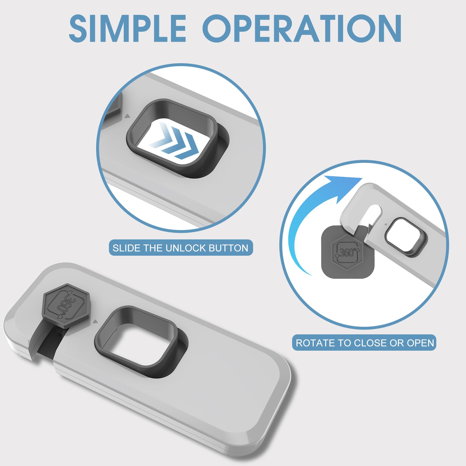 2 Pack Fridge Locks with Self Adhesive, Refrigerator Latch for Kids, Toddlers and Children, Child & Baby Proofing Freezer Door Lock for, Cabinets and Drawers, Oven, Windows