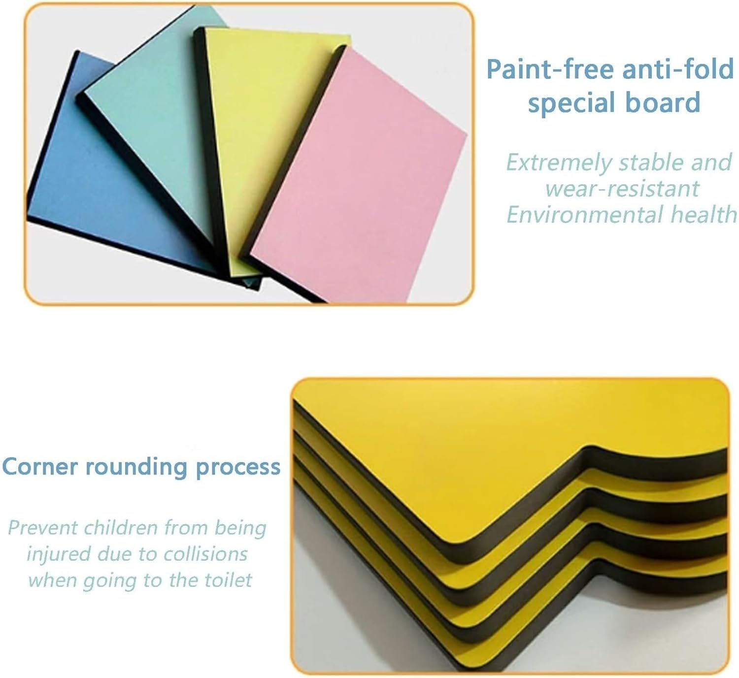 Colorful Partition Board Floor-Mounted Urinal Baffle Public Toilet Partition Toilet Privacy Partition Wood Divider Screen Toilet Partition with Accessories Used in S,Pink