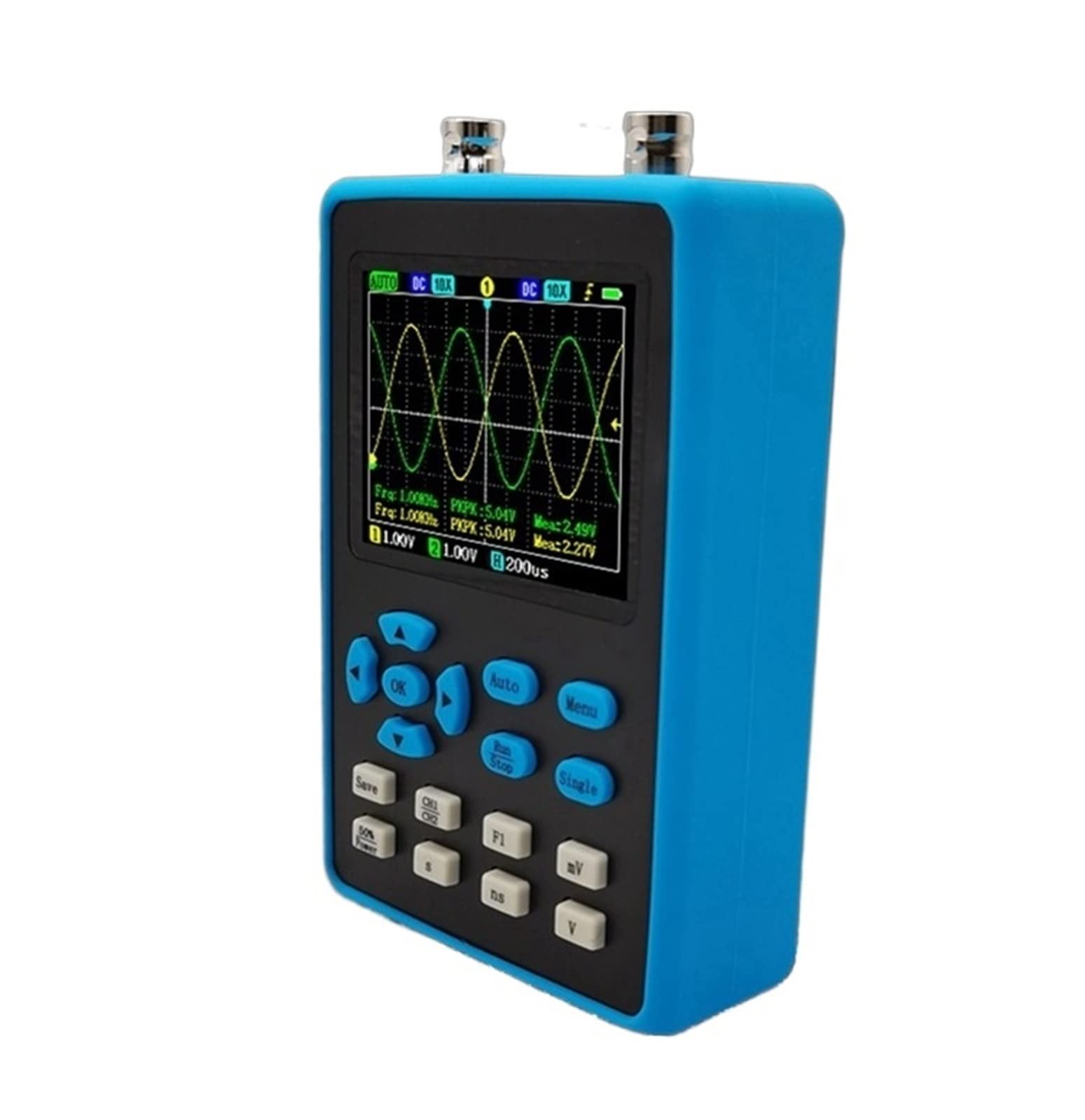 Generador de señal Actual 120M Ancho de Banda 500Msa/S 2 en 1 Osciloscopio de Doble Canal 10MV Análisis de sensibilidad Vertical