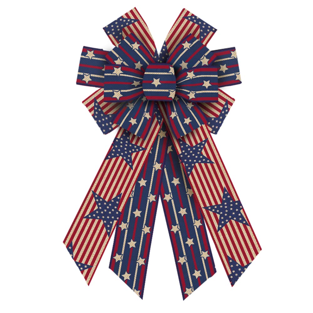 Threetols Large Patriotic Wreath Bows - bows and ribbons | Mubboo
