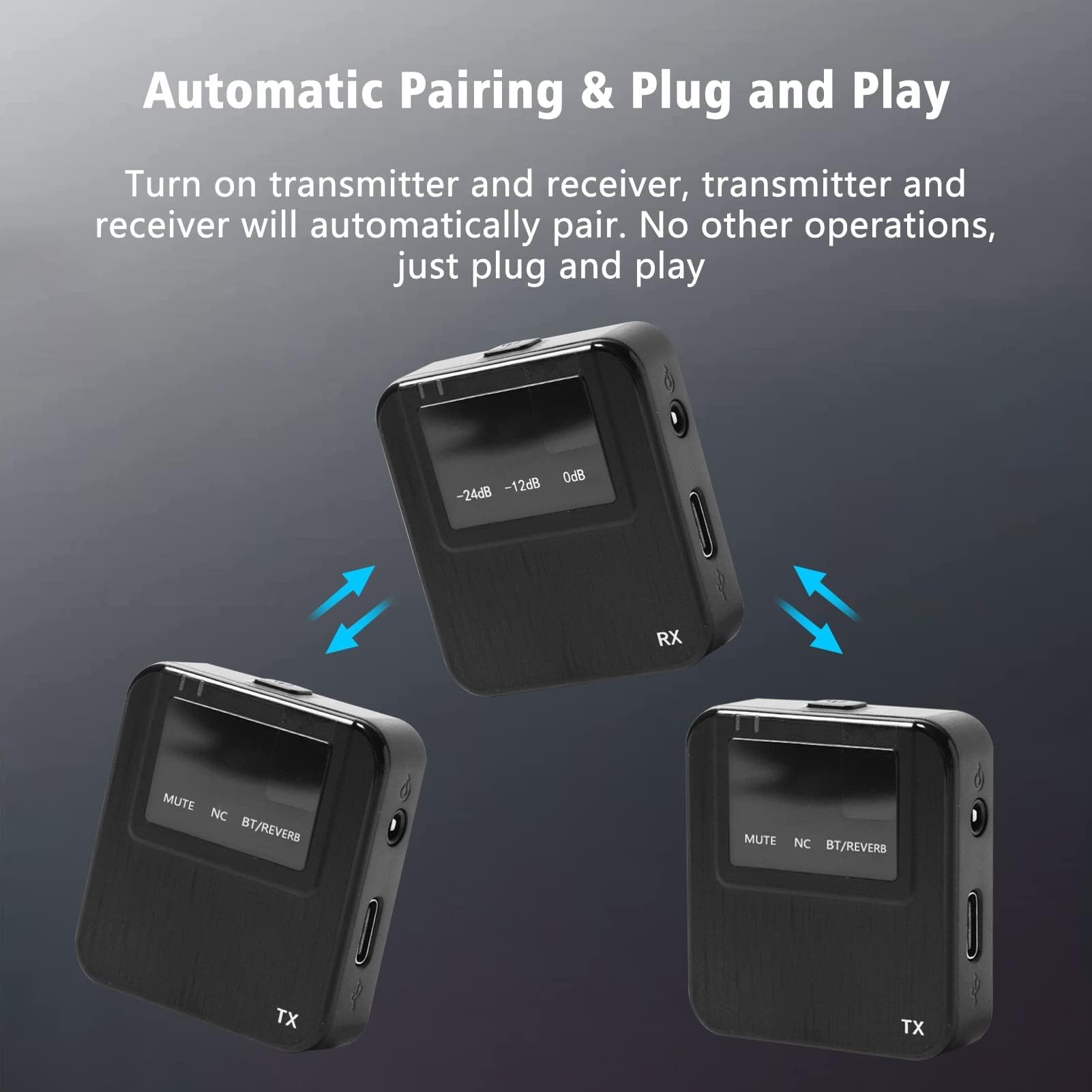 2.4G Wireless Lavalier Microphone System