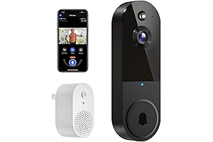 1080P Video Doorbell Camera, Wireless & WiFiEnabled with Wireless Chime: Security in Your Hands