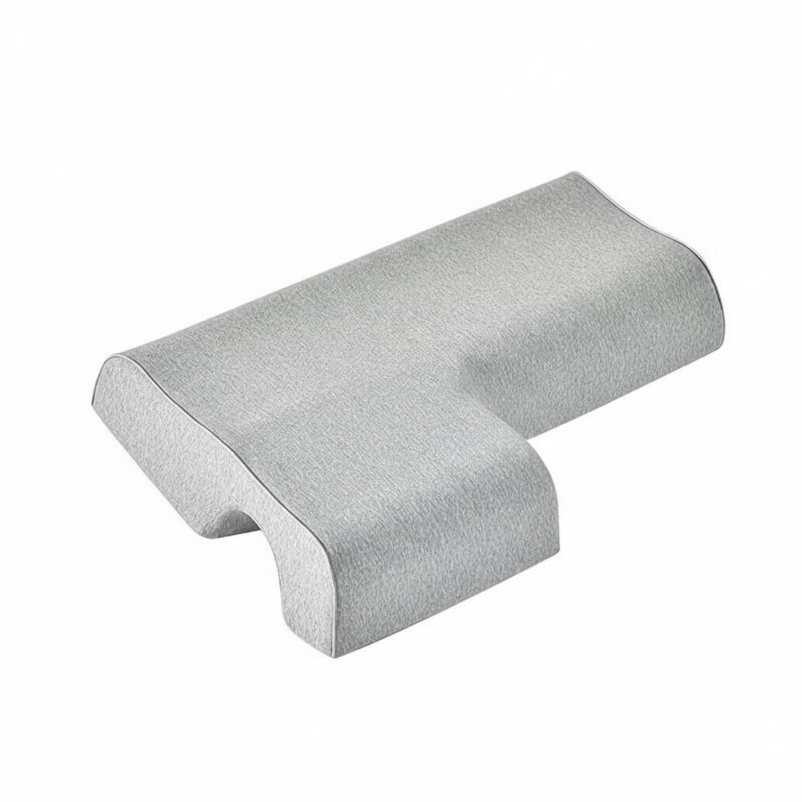 Cuscino per Coppie Antiformicolio Ortopedico Memory con Scelta Lato Destro Sinistro per, Grigio Scuro - Modello Braccio Sinistro, Cuscino Per Coppia 80 48 11cm
