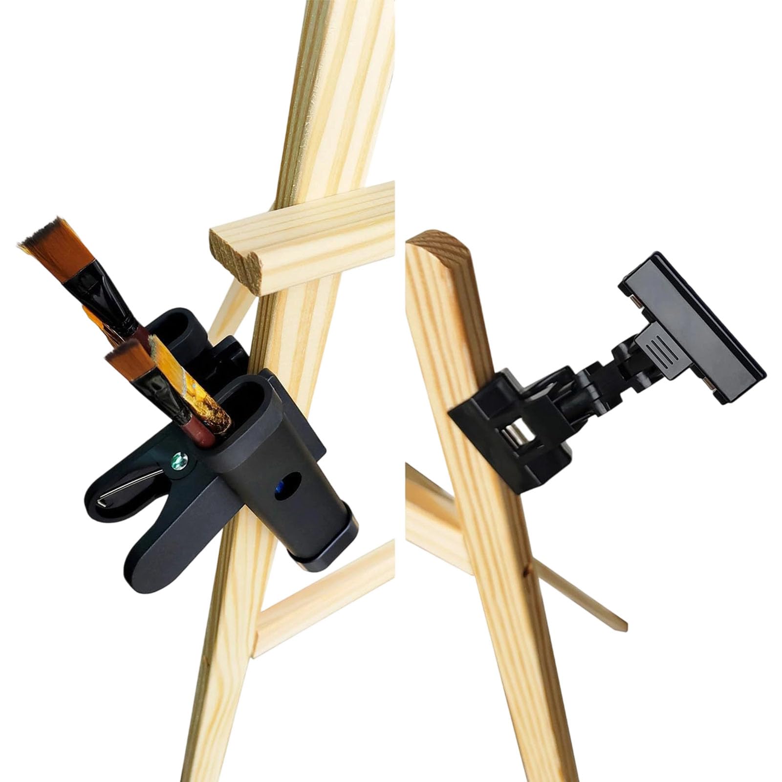 Tsophreniq Portable Art Easel Brush Holder Drumstick Stand for Painting Music Practice Storage Portable Easel Clip
