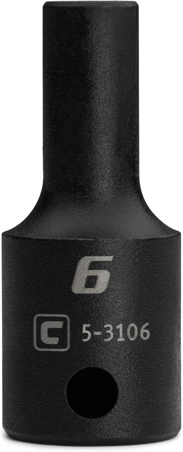 Capri Tools 3/8 in. Drive 6 mm Semi-Deep Impact Socket