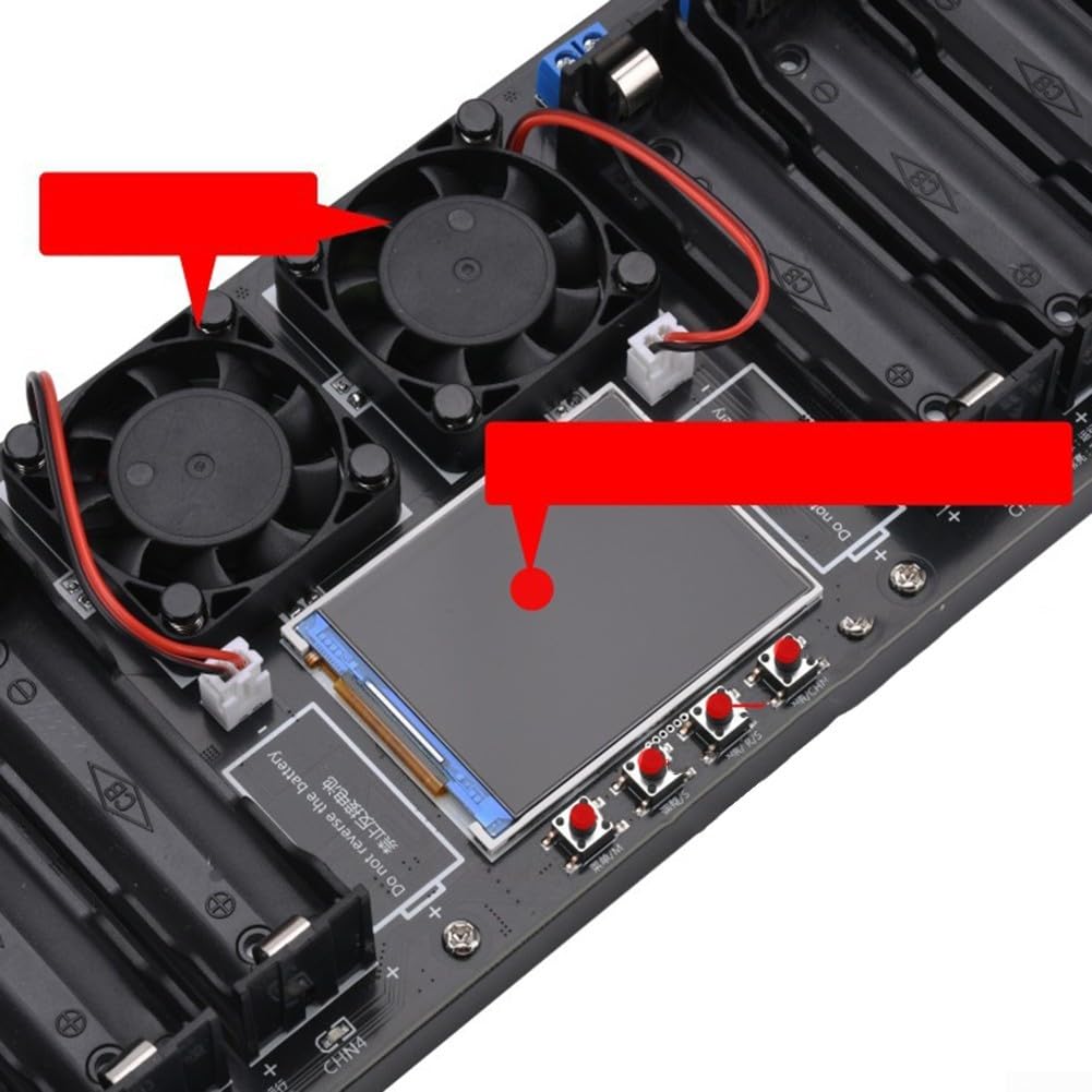 Testeur de résistance interne de capacité de batterie avec 8 canaux indépendants de sortie de 10 A et 2 écrans couleur de 10,2 cm pour analyse de batterie professionnelle
