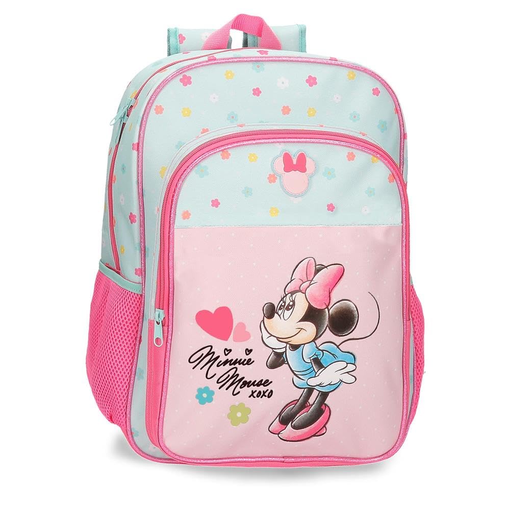 Disney Disney Joumma Bags, Minnie Imagine, Schulrucksack, Kinderrucksack, aus Polyester, breite verstellbare Schulterriemen, oberer Griff Zum Aufhängen.