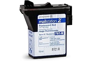 Pitney Bowes PrintPro Red Ink Cartridge 797-M for Mailstation2 (K7M0)