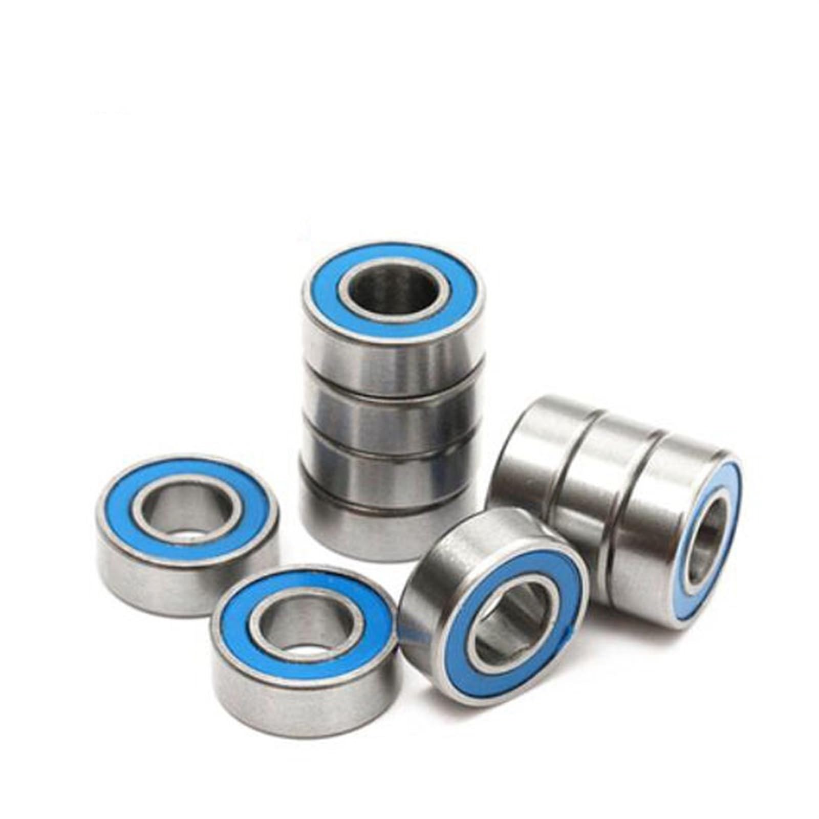 NOBIRTBSA 20/50/100pcs MR115RS Miniature Bearings Blue Sealed 5x11x4 mm ABEC-5 MR115-2RS Ball Bearing Parts for Car Truck(20pcs)