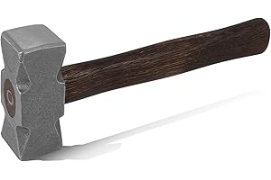 2.2LB Forged Anvil Blacksmith Hammer for Farrier Bladesmithing