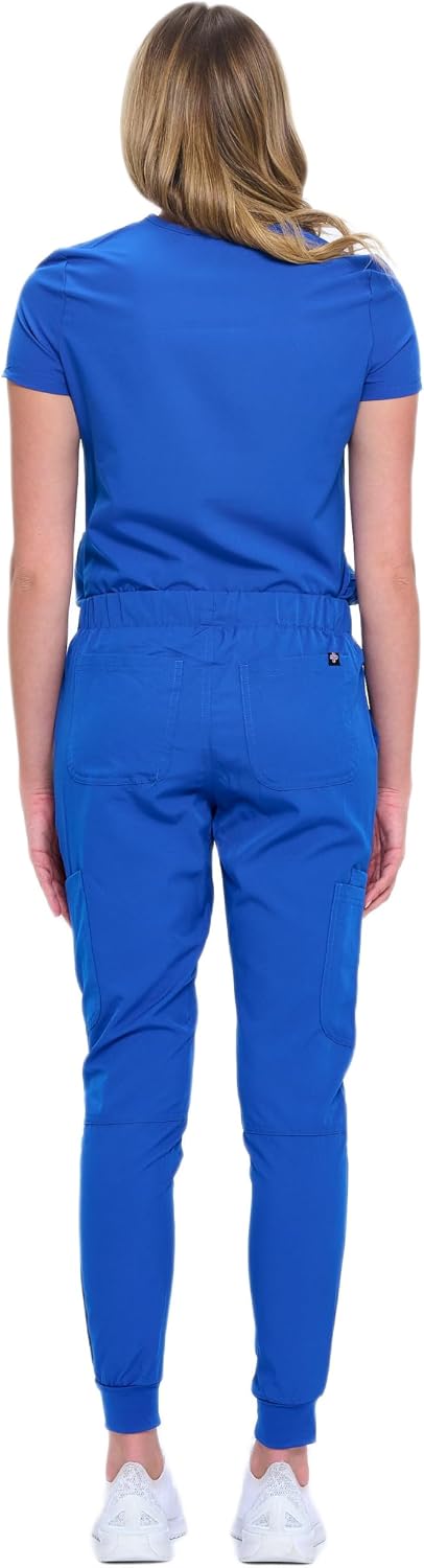 Natural Uniforms Womens 10 Pocket Cool Stretch Jogger Scrub Set