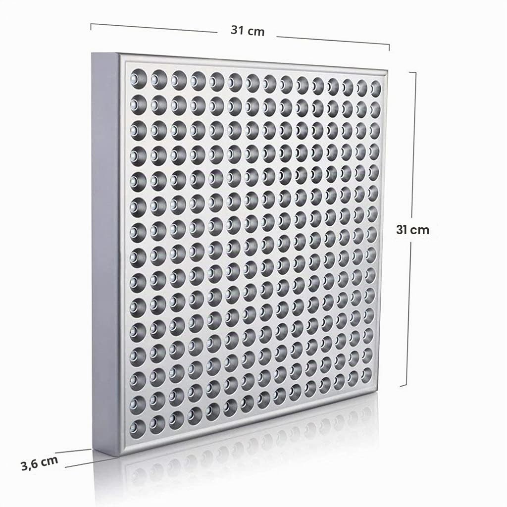 Dispositivo de Terapia de Luz Roja -Luz Roja de 660 NM y Luz Infrarroja Cercana de 850 NM -Grado Clínico -Uso Doméstico -Panel de Terapia de Luz LED -para Uso en Investigación de Salud