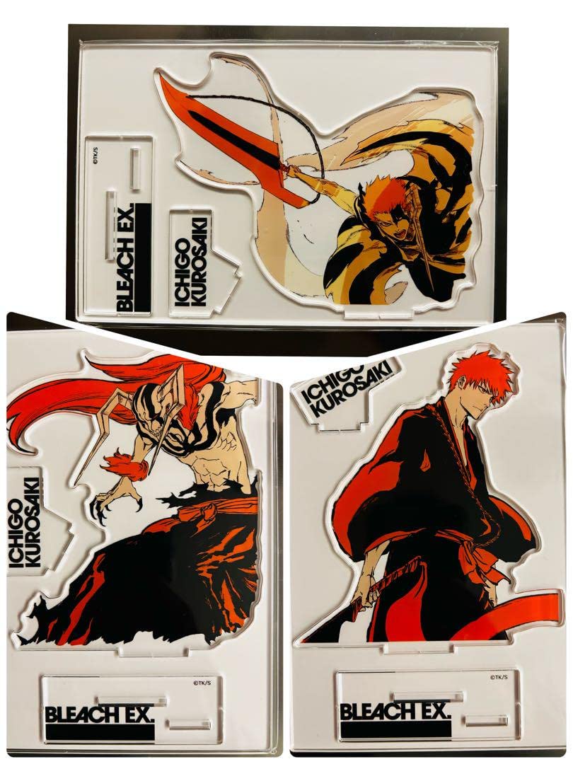 Amazon.co.jp: BLEACH 原画展 アクリルスタンド 黒崎一護3点セット 