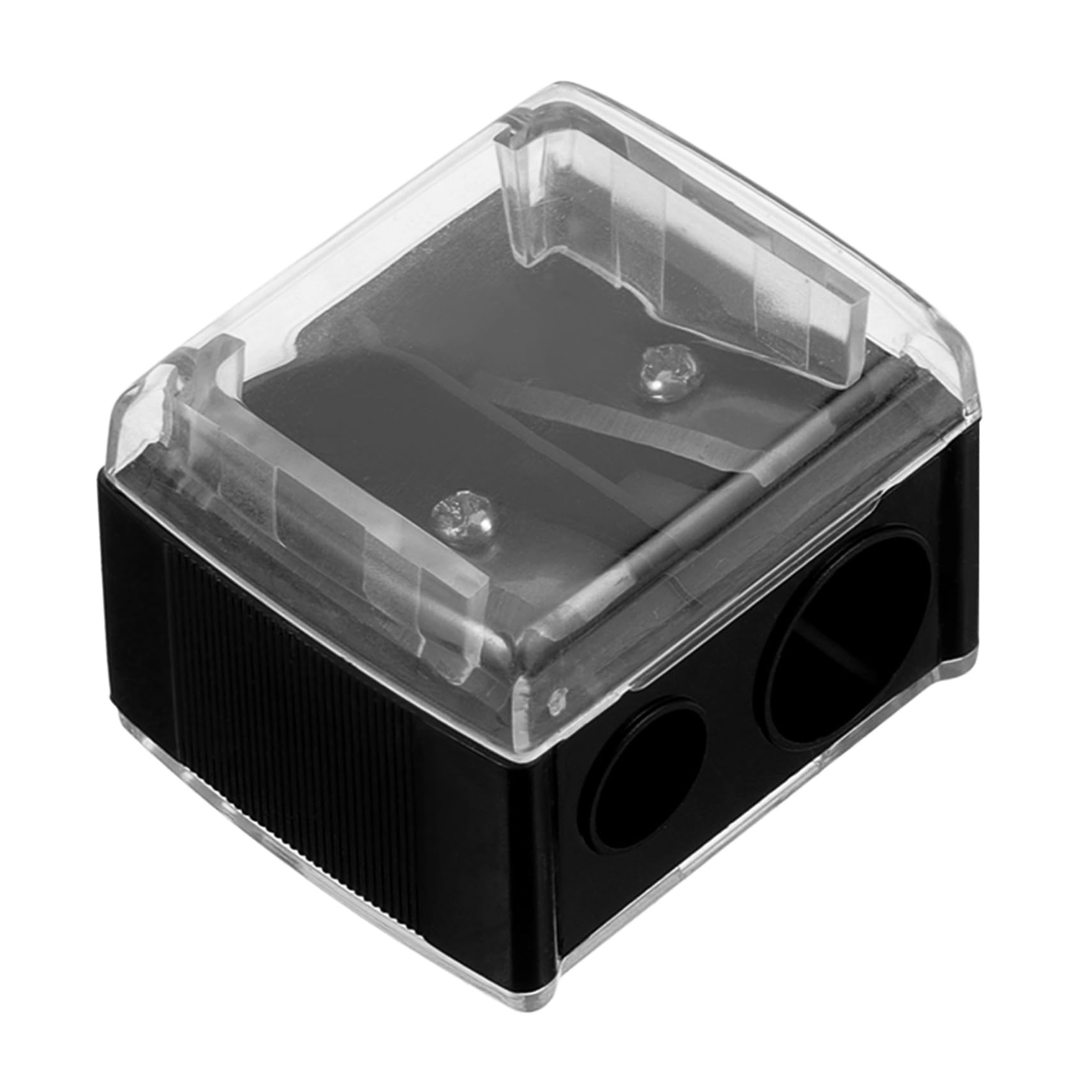 Baluue 2-in-1 Double Hole Sharpener for Brow Pencil Lip Liner Mini Pencil Sharpener for Women Eyebrow Pencil Sharpener Compact Easy to Use