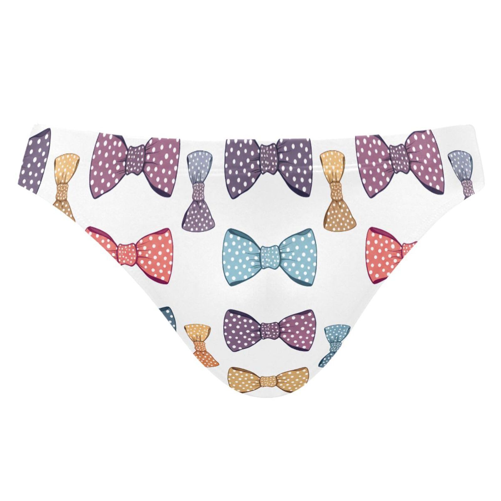 UMIRIKO Men's Colorful Bow Ties Polka Dots Swimsuit Bikini Swimwear XXL 202c1607