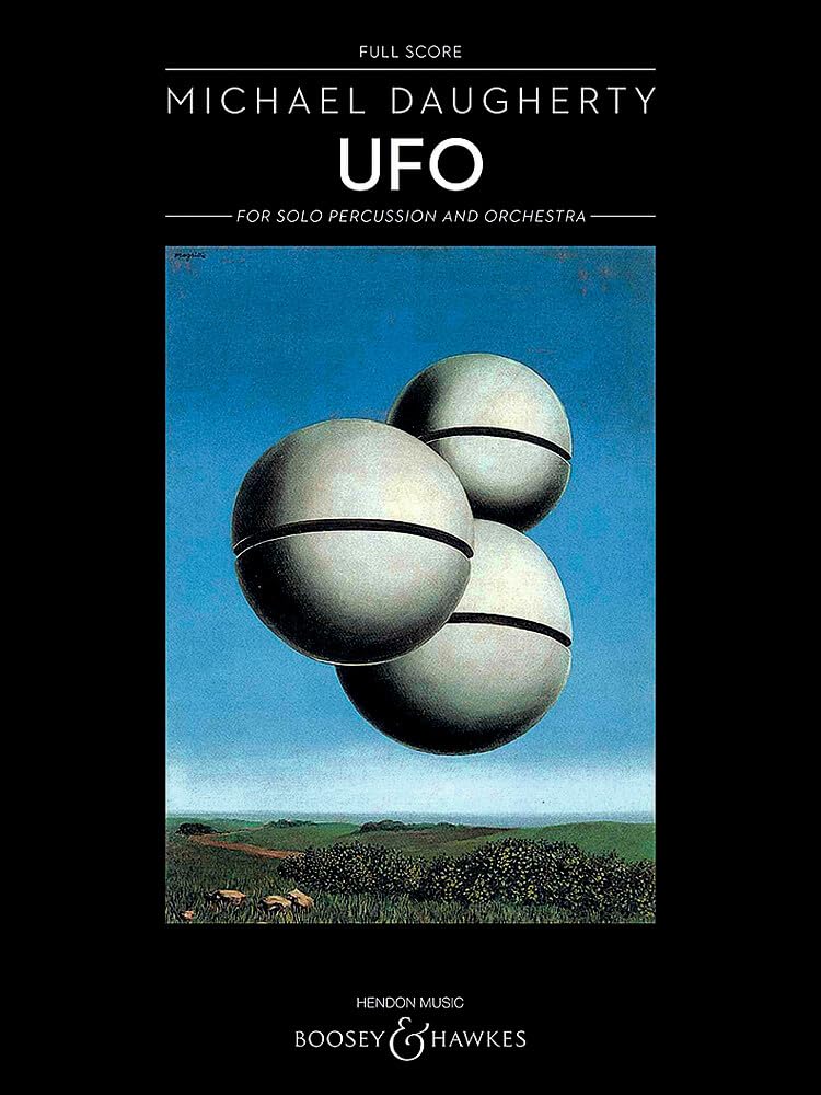 Ufo: percussion and orchestra. Partition.