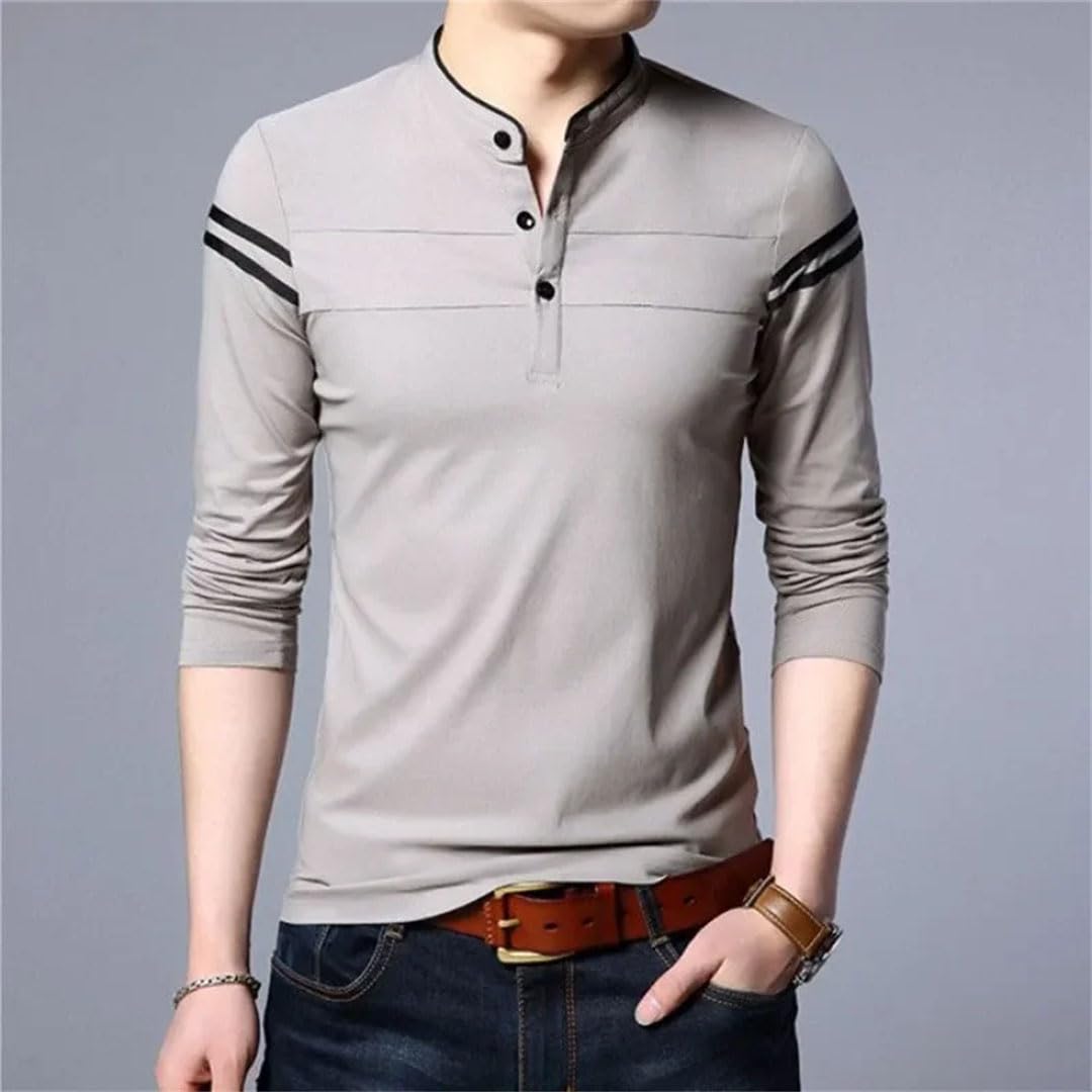 Camiseta polo de manga larga para hombre, lisa, unicolor, Harajuku, ropa de calle