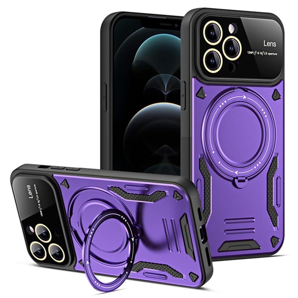 Supports de protection housses iPhone 13 Pro Max anneau violet - 7