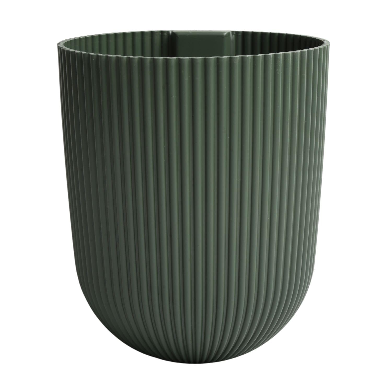 Prosperplast (Pine Green) Wall Mounted Flower Pot Planter Plastic Hanging Basket Grooved Texture