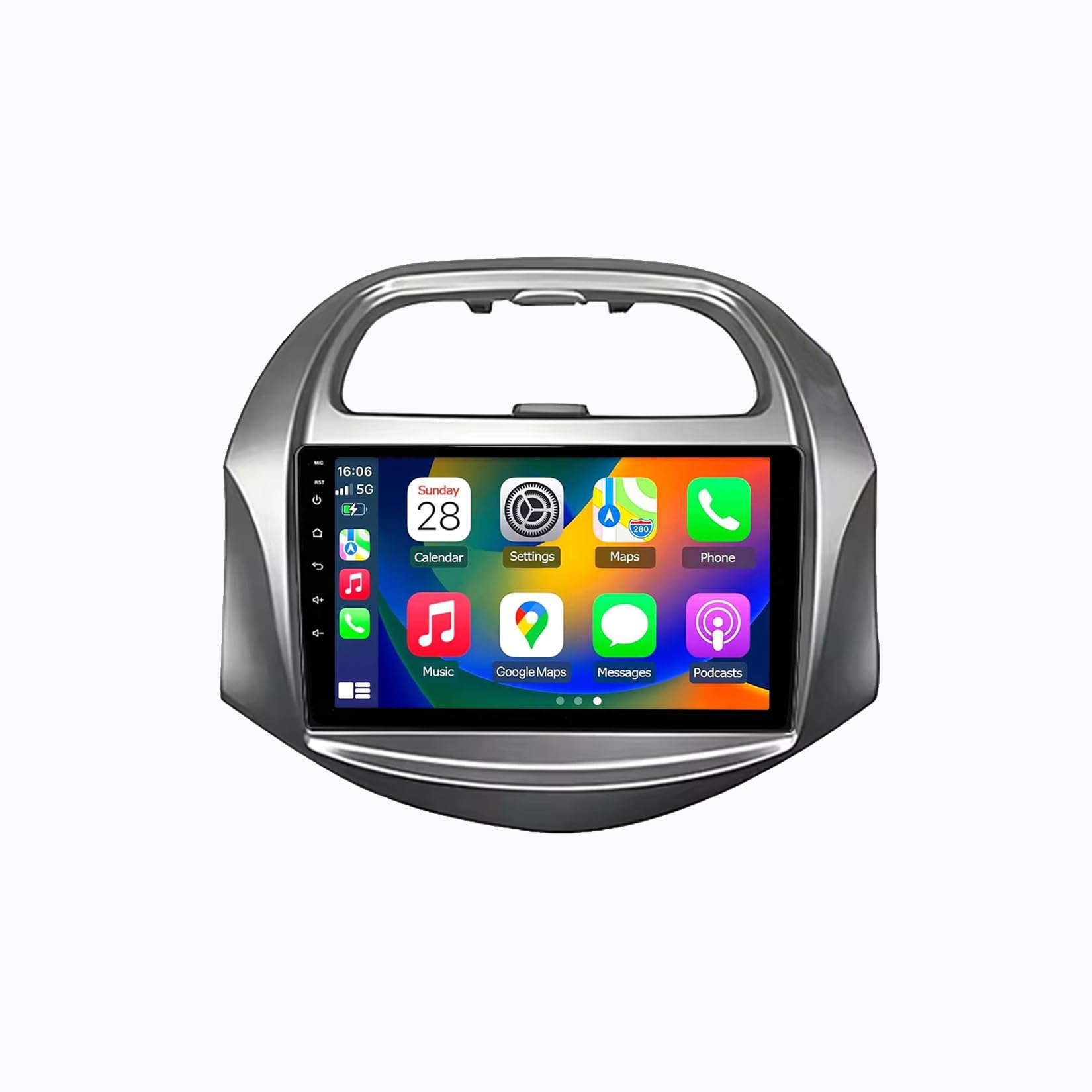 Wyświetlacz Carplay dla Chevrolet SPARK BEAT 2018 2019 Mirror Link, Asystent Głosowy, Rzeczywistym, Ekran Dotykowy, Bluetooth, Sterowanie Głosowe, 4 Rdzeń 4G+64G