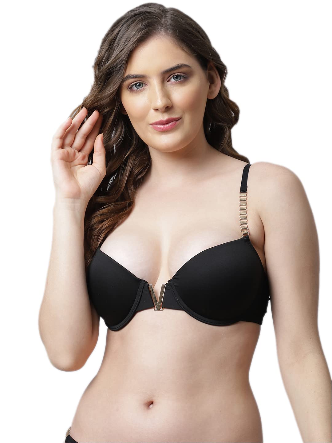 PrettyCat Beautiful Plunge Bra for Young Women-image-34