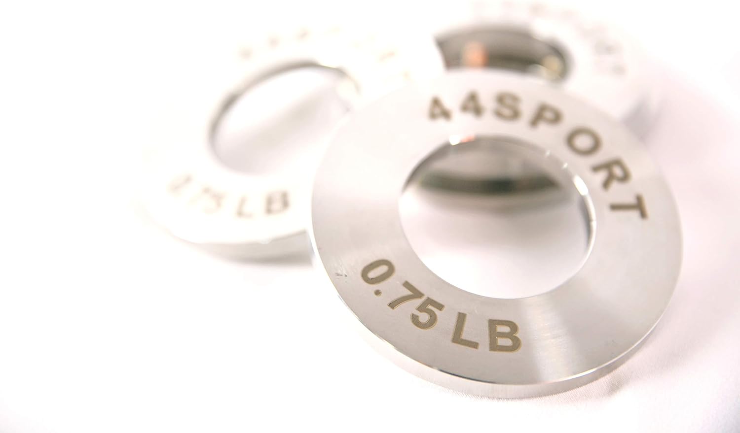 44LLC 44SPORT Olympic Fractional Steel Plates -Pair of 1/4, 1/2, 3/4, 1 lb Weights (8 Total)